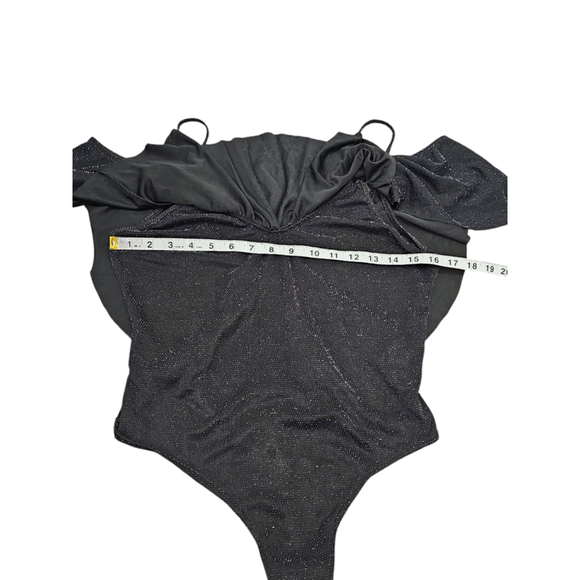 Show Me Your MuMu Glitter Bodysuit in Black - Picture 8 of 11